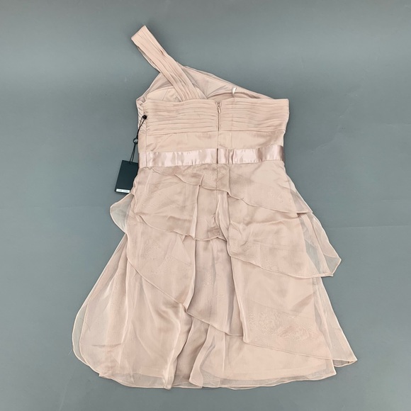 4/$25 NEW Adrianna Papell Beige Shoulder Dress - Picture 2 of 7